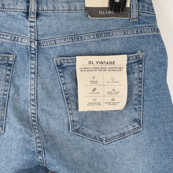 DL1961 NEW Patti Straight Maternity Jeans Size 27 DL Vintage Light Wash Ankle - Picture 6 of 12